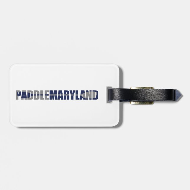 Etiqueta De Bagagem Paddle Maryland Kayaking (Traseira Horizontal)