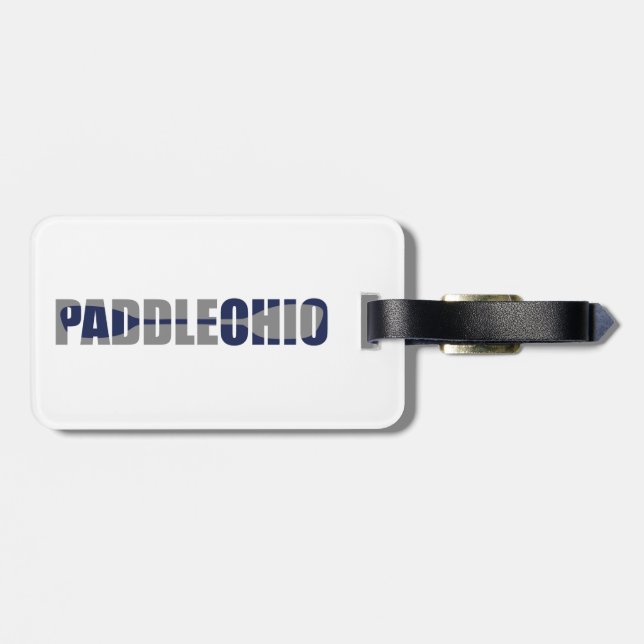 Etiqueta De Bagagem Paddle Ohio Kayaking (Traseira Horizontal)