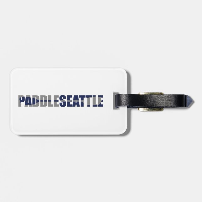 Etiqueta De Bagagem Paddle Seattle Kayaking (Traseira Horizontal)