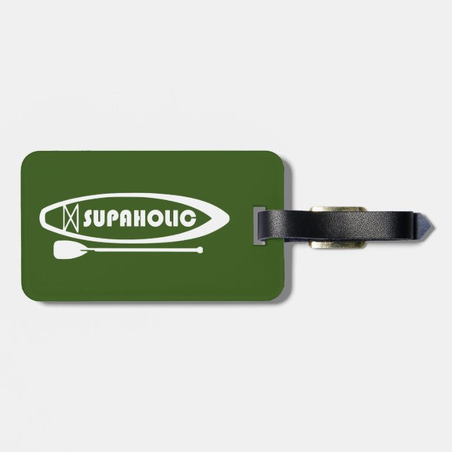 Etiqueta De Bagagem Paddleboard Supaholic Standup (Traseira Horizontal)