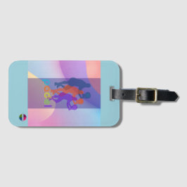Etiqueta De Bagagem PADEL LUGGAGE TAG – VIBRANT STYLE for HIS BRIGHTS