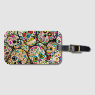 Etiqueta De Bagagem Padrão Crânio De Açúcar Melhor Venda