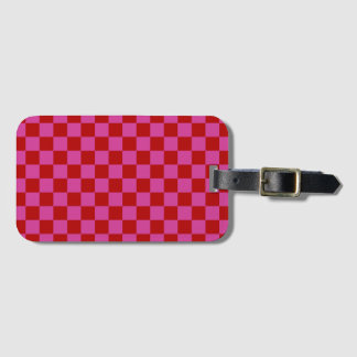 Etiqueta De Bagagem Padrão da Desktop Board Verificada com vermelho +