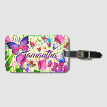 Padrão de Borboleta Viagem de Cor Pessoal