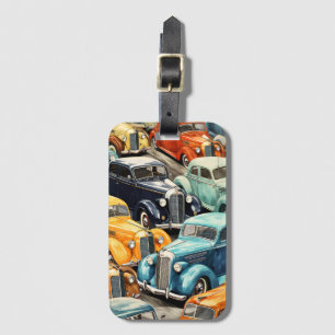 Etiqueta De Bagagem Padrão de Carros Clássicos