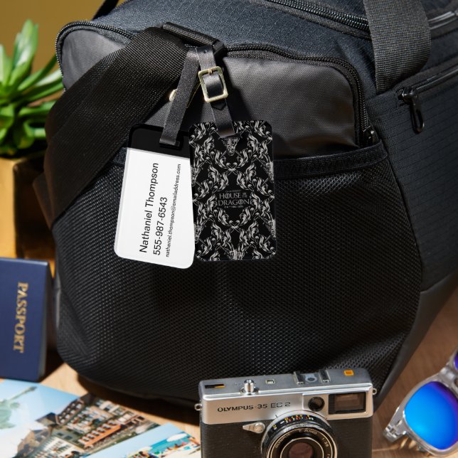 Etiqueta De Bagagem Padrão de Caveira do BalCritério (Frente e verso)