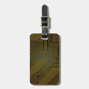 Etiqueta De Bagagem Padrão de conselho do circuito do computador