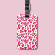 Padrão de coração de amor rosa quente