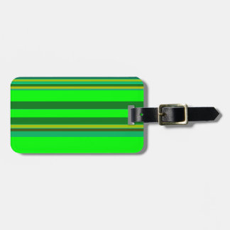 Etiqueta De Bagagem Padrão de Designer Personalizado de Faixa Verde Co