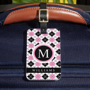 Etiqueta De Bagagem Padrão de Estilo Preto-Cor-de-Cor-de-Cor-de-Cor-de