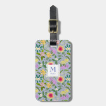 Padrão de Flores Tropicais Ilustradas Coloridas