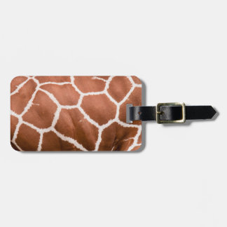 Etiqueta De Bagagem Padrão de Girafa