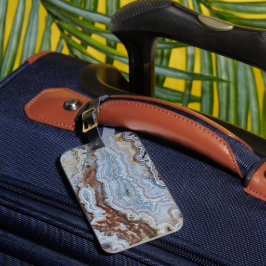 Etiqueta De Bagagem Padrão de Pedra de Agato de Lace