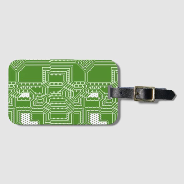 Etiqueta De Bagagem padrão de placa de computador (Frente Horizontal)