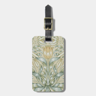 Etiqueta De Bagagem Padrão de Romã Antiga Lily de William Morris