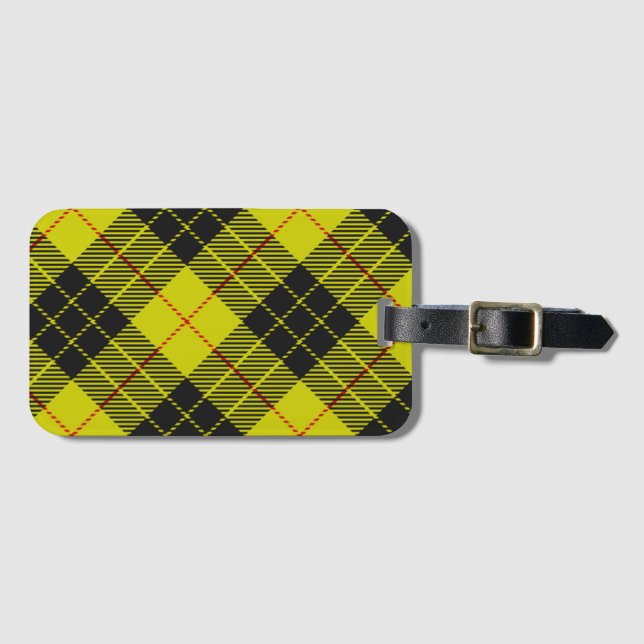 Etiqueta De Bagagem Padrão de tartan MacLeod (Frente Horizontal)