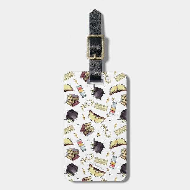 Etiqueta De Bagagem Padrão HARRY POTTER™ Spells & Books (Frente Vertical)