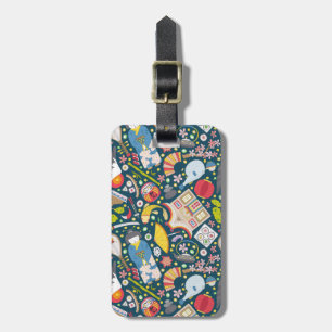 Etiqueta De Bagagem Padrão Japonês Ininterrupto