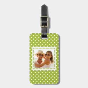 Etiqueta De Bagagem Padrão personalizado de Primavera de fotos com bo