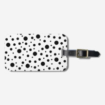 Padrão preto na Bolinhas branca