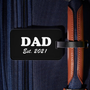 Etiqueta De Bagagem Pai, Dia de os pais de data de fim personalizado p
