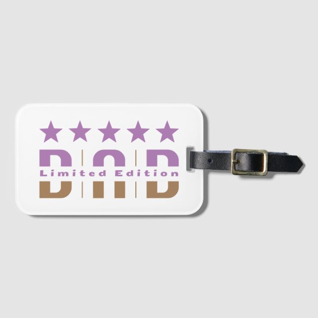 Etiqueta De Bagagem Pai Limited Edition (Frente Horizontal)