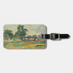 Etiqueta De Bagagem Paisagem de Paul Cezanne perto de Paris, C. 1876