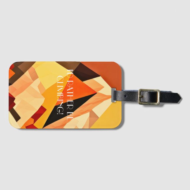 Etiqueta De Bagagem Paisagem NEO-Geométrica BOHO (Frente Horizontal)