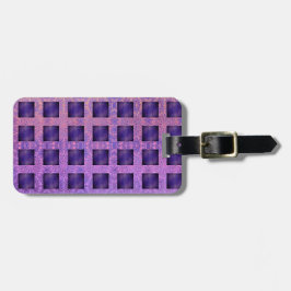 Etiqueta De Bagagem Paixão Roxa Boho Lattice