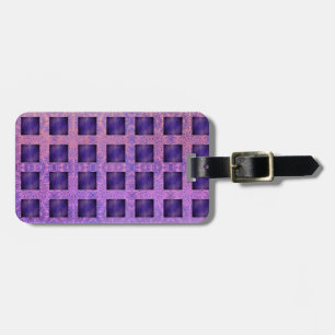 Etiqueta De Bagagem Paixão Roxa Boho Lattice