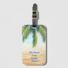 Palmeira em um dia ensolarado na praia