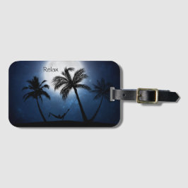 Etiqueta De Bagagem Palmeiras ao luar