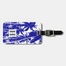 Etiqueta De Bagagem Palmeiras num Design Posterizado