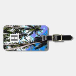 Etiqueta De Bagagem Palmeiras num Design Posterizado