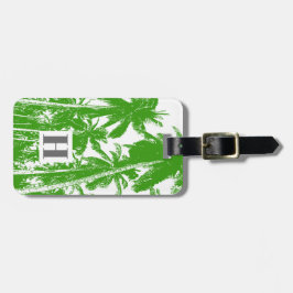 Etiqueta De Bagagem Palmeiras num Design Posterizado