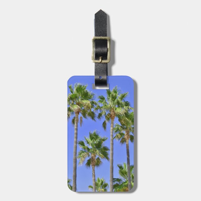 Etiqueta De Bagagem Palmeiras tropicais personalizadas (Frente Vertical)