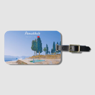 Etiqueta De Bagagem Pamukkale, Turquia - Piscinas Termais