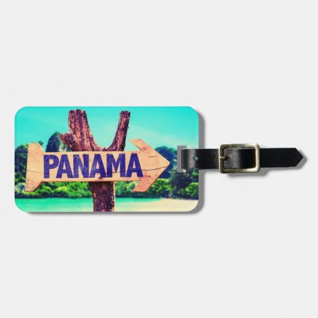 Etiqueta De Bagagem Panamá (Frente Horizontal)