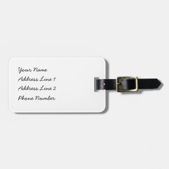 Etiqueta De Bagagem Panda de Kawaii (Frente Horizontal)