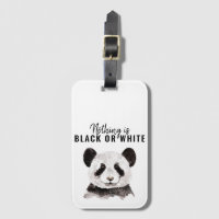 Panda Negra E Branca Moderna Engraçada Com Citação