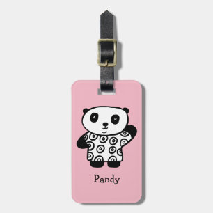 Etiqueta De Bagagem Pandy Personalizado Panda