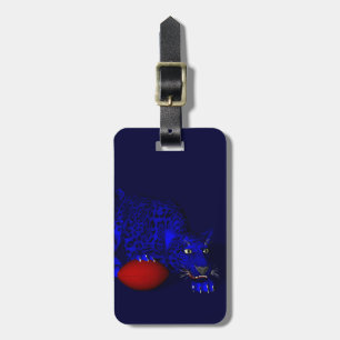 Etiqueta De Bagagem Pantera Azul