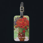 Etiqueta De Bagagem Papas vermelhos e margaridas por Vincent van Gogh<br><div class="desc">Ainda com vida: Poppies vermelhos e margaridas de Vincent van Gogh é um apos impressionismo de arte vintage que ainda vive pintura floral. Um belo buquê de flores vermelhas de papoila e flores margaridas brancas frescas do jardim em um vaso decorativo. Sobre o artista: Vincent Willem van Gogh (1853-1890) foi...</div>