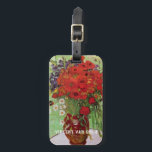 Etiqueta De Bagagem Papas vermelhos e margaridas por Vincent van Gogh<br><div class="desc">Ainda com vida: Poppies vermelhos e margaridas de Vincent van Gogh é um apos impressionismo de arte vintage que ainda vive pintura floral. Um belo buquê de flores vermelhas de papoila e flores margaridas brancas frescas do jardim em um vaso decorativo. Sobre o artista: Vincent Willem van Gogh (1853-1890) foi...</div>