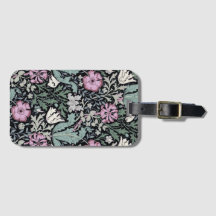 Papel de parede botânico vitoriano com papoula de 