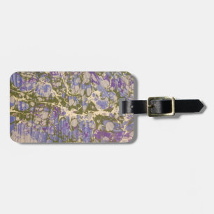 Etiqueta De Bagagem Papel Marbled