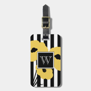 ETIQUETA DE BAGAGEM PAPOILAS AMARELAS CHIQUES DA BAGAGEM TAG_MOD