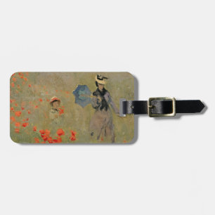 Etiqueta De Bagagem Papoilas selvagens de Claude Monet , perto de
