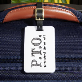 Etiqueta De Bagagem Parabéns Engraçados Promovidos para Fingir o Tempo