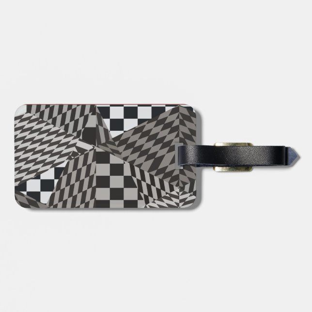 Etiqueta De Bagagem Paraíso Fractal (Traseira Horizontal)